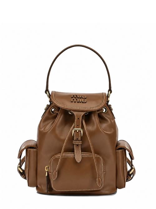Leather backpack